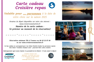 Bon cadeau - Croisière repas